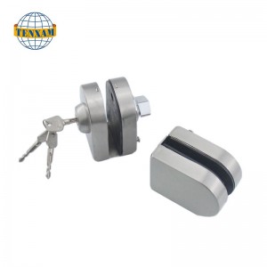 Komerční bezrámové sklo k sklenici Posunutí dvojitého houpačky s klíčemi znerezové oceli Security Hlavní skleněné zámky dveří