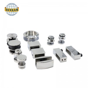 Skleněné kování znerezové oceli Sprchové kování dveří s posuvným posuvníkem koupelny