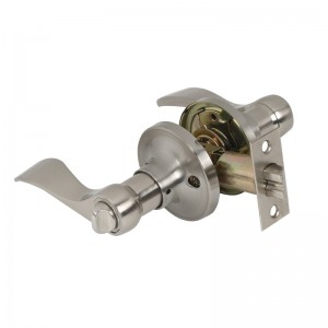 7306 Páryna ochranu soukromí saténnikl, klasický vlnový styl interiérové ​​úchytky pro dveře bez klíčové pro ložnici koupelny