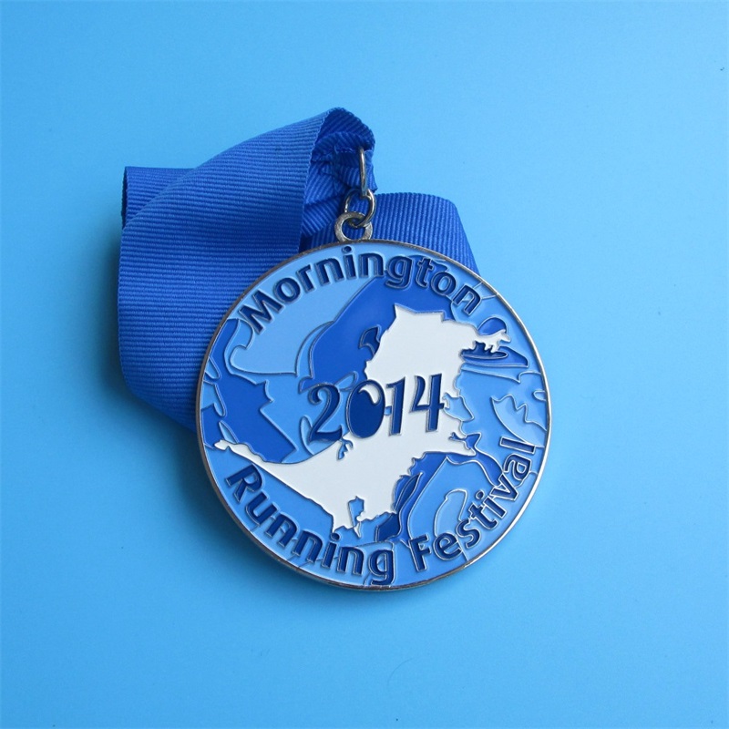 Festival Awards Onsated Shiny Silver běžící medaile
