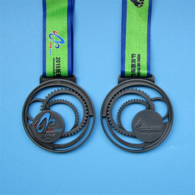 Dutý design vlastní cyklistické medaile odlité medaile kovové medaile