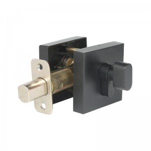 3602 čtvereční jedno válec Deadbolt One Side Keyed Black Modern Deadbolt Door Lock pro vnitřní a vnější dveře