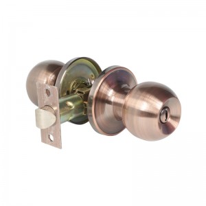 2501 Knoflík pro dvířkana ochranu osobních údajů pro ložnici a koupelnu, interiérový bezklíčový kuličkový zámek- starožitná měď