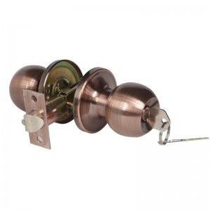 2501 Knoflík pro vstupní dveře se zámkem a klíčem, vnitřním a vnějším zámkem dveří, standardní knoflík pro dveře koule