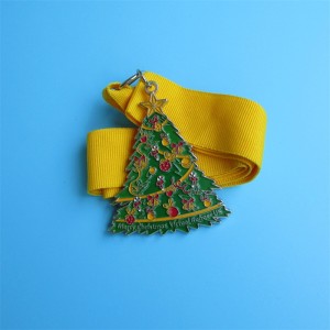 Vánoční pamětní medaile vánoční kovová dovolená dárek