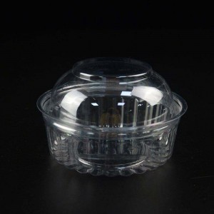 10oz recyklovatelná plastová miska ovocného salátuna jednorázové