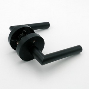 R7505 kliky dveří černé, podávací páka v oblasti ochrany osobních údajů pro koupelnu v ložnici, moderní štíhlý moderní design těžkých dveřních pák se zámkem