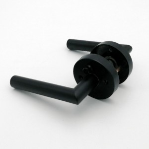 R7505 kliky dveří černé, podávací páka v oblasti ochrany osobních údajů pro koupelnu v ložnici, moderní štíhlý moderní design těžkých dveřních pák se zámkem