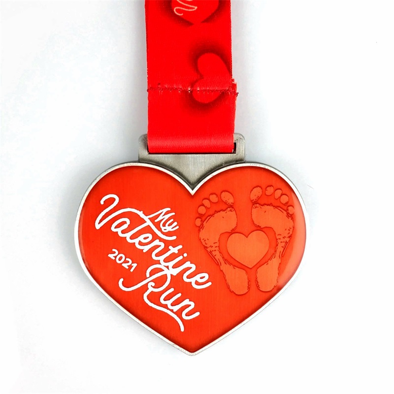 Dovolená medaile dárek pro Valentýna \\ Denní stezka běžící medaile