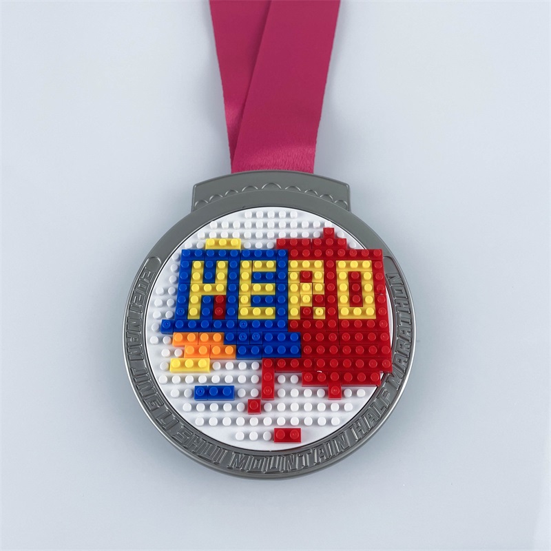 Maratónová medaile Přizpůsobená závodní medaile zábava lego medaile sportovní medaile