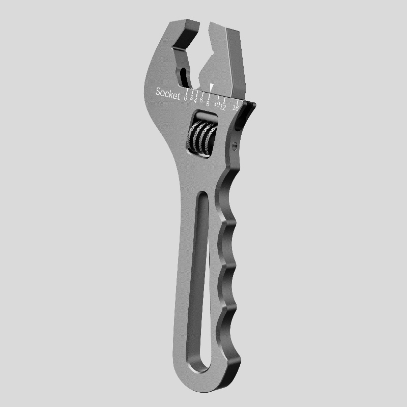 Nastavitelný klíčový klíč pro 3an-16an hadicový adaptér hliníku