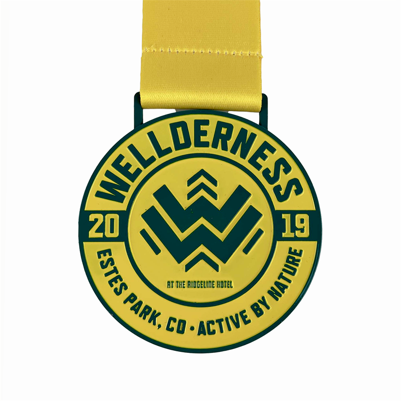 3D Gold Metal Award Marathon běžící sportovní medaile barevná medaile UV tiskové medaile