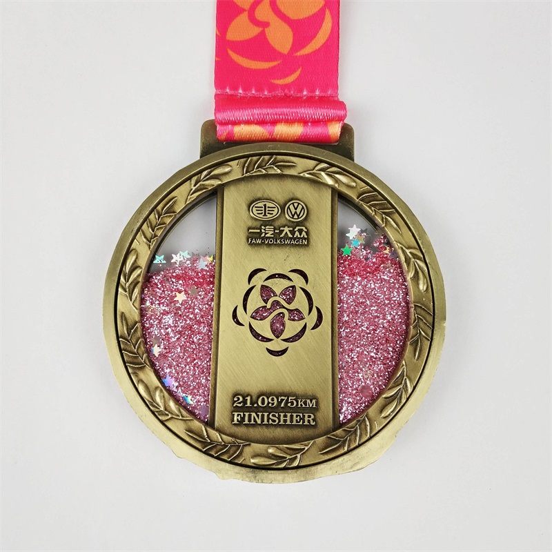 Vlastní maratonové medaile zinku zinková slitina zemřetena závod Medaile zábava medaile