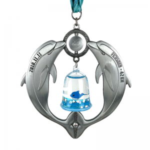 Starožitné medaile rebin design zlatý skvrnitý kruh medaile kouzlo