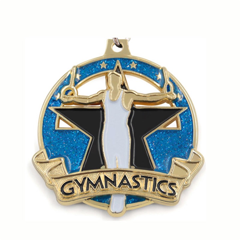 Barva 3D medaile smaltovanou medaile Gymnastika Medaile Holder Medaile dárek
