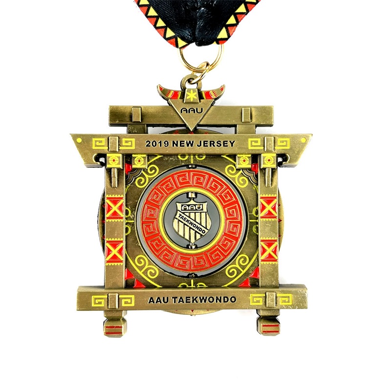 Závodní medaile Vlastní medaile kovových kovových medailí kung fu medaile fu medailon