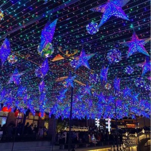 Holiday Outdoor Garland Lighting svatební párty LED magická barva víla řetězec vánoční dekorace světla