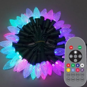 Smart C9 Strawberry Christmas Light Set Outdoor Waterproof LED RGB barevný vánoční světelný řetězec