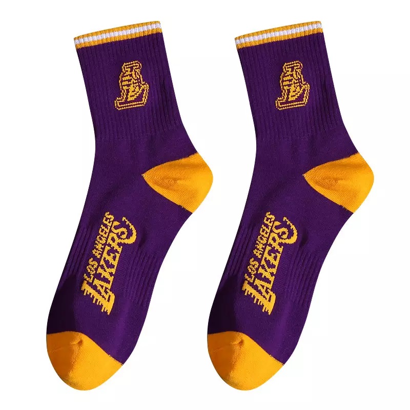 Pánské ponožky trendy basketbalový tým custom pletené ponožky teplé fuzzy ponožky