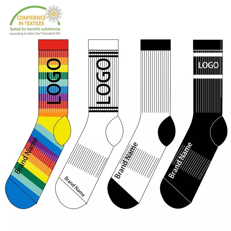 Sportovní ponožky cool klasický design vlastní pletení logo Vysoce kvalitní pohodlné ponožky mužů