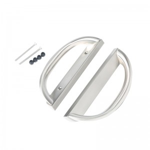 Posuvná sada kliky dveřína terase, tvar d,ne-klíč (hodí se 3-15/16 ”rozestupy díry)