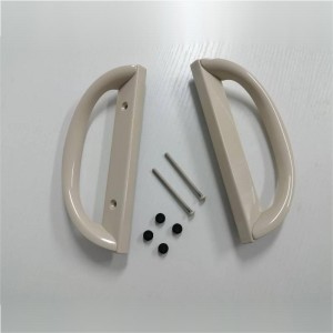 Posuvná sada kliky dveřína terase, tvar d,ne-klíč (hodí se 3-15/16 ”rozestupy díry)