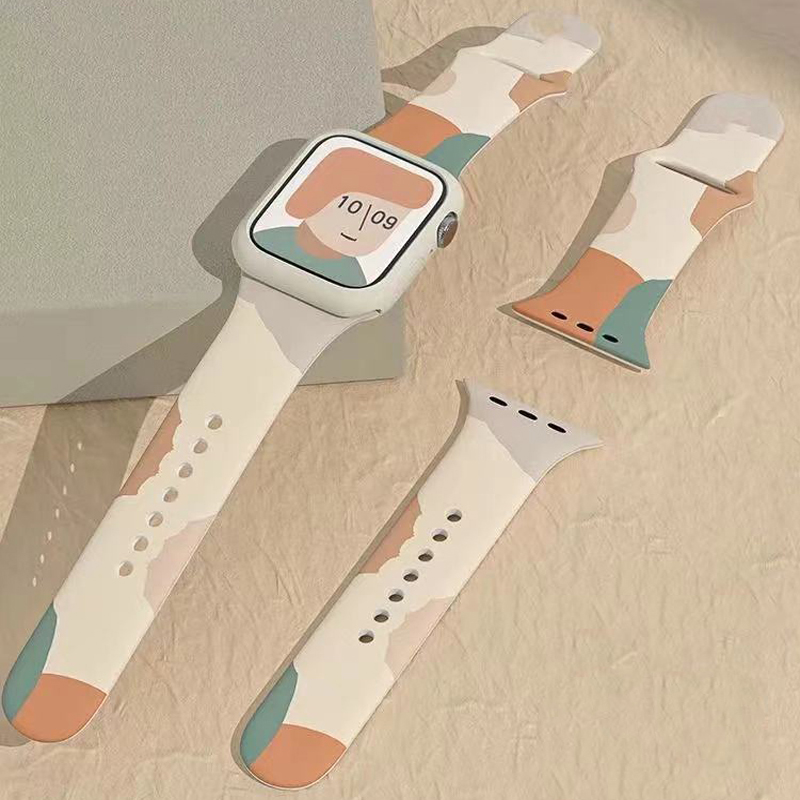 Měkké silikonové vodotěsné pásmovénáramky pro IWatch