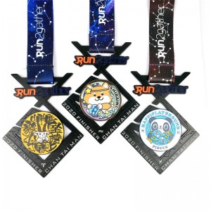 Přizpůsobené maratonské poloviční maratonské sportovní medaile Velkoobchodní medaile s kulatým tvarem