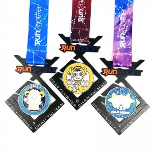 Přizpůsobené maratonské poloviční maratonské sportovní medaile Velkoobchodní medaile s kulatým tvarem