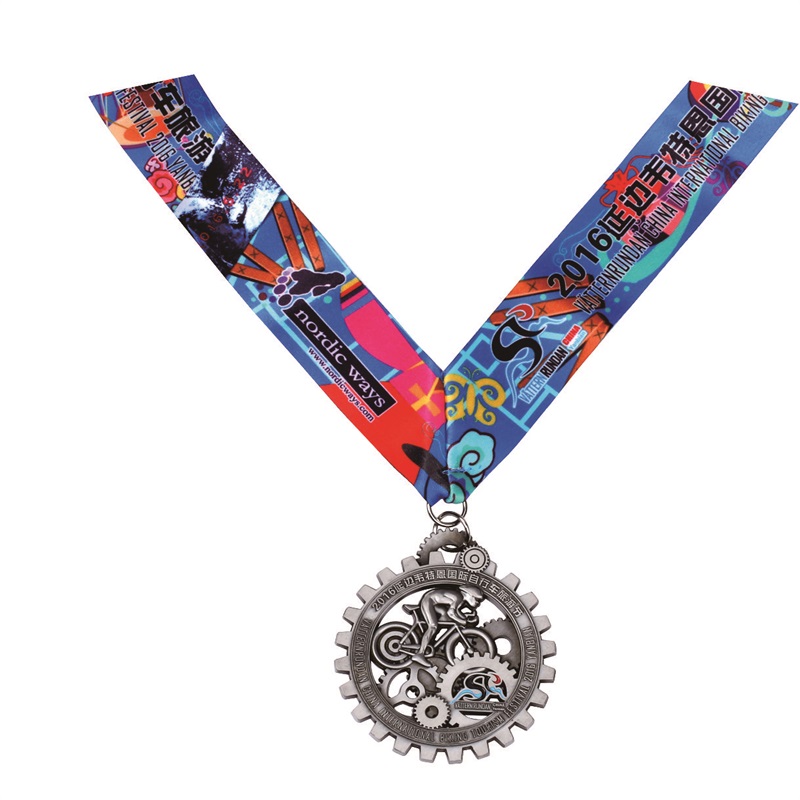 Medailena kolena kola přizpůsobená triatlonová medaile globální dárky