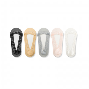 Neviditelné krajkové ponožkyneviditelné krajky vyříznutí ponožky Ladies Lace Footie ponožky