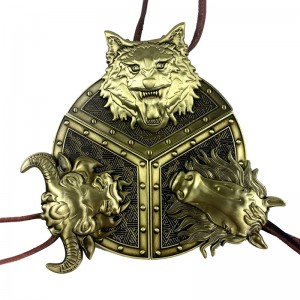 Uvolněná mosazná měkká smaltová barevná kovová mapa skládačka kombinace medaile