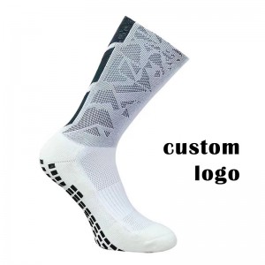 Vlastní designy Grip Socks Profesionální atletické středoplánové posádky fotbalové sporty fotbalové proti skluzu ponožky