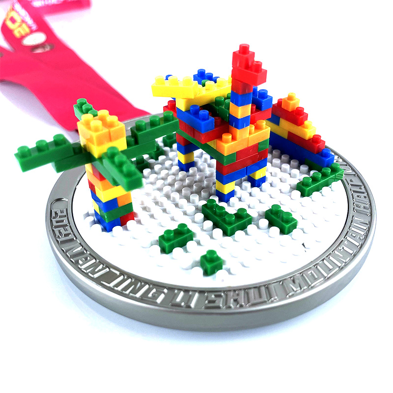 Vlastní kovová medaile věšák Lego Custom Medaile Metal Medallion