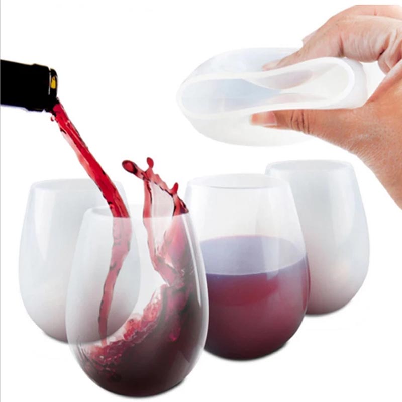 12oznerozbitné silikonové sklenicena víno, opakovaně použitelné rozbíjené sklenicena víno pro večírky, kempování, pláže a lodě, bez silikonových sklenic, hippie chmel, chmel, hippie, chmel