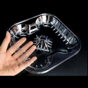 Štěrbinový ovocný tác bez víka 180*180*25 mm HGF-4A(75)