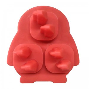 Silicone 3D tučňákana kostku ledu, ledová kostka Whisky Whisky Forn Fun Fun Shapes, Silicone Fun Shapes s trychtýři pro koktejly, Bourbon, Brandy, Whisky Gift for Men