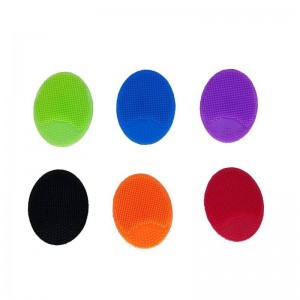 Silikonový kartáčna čisticí prostředkyna obličej, silikonový oválný obličej čisticí štětec Měkký silikonový silikonový obličejový čisticí štětec Exfoliační černá hlava Pórová kolébka čepice pro mytí št...