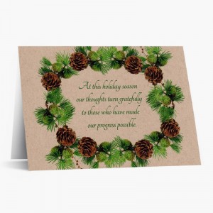 Karta s hnědým papírem