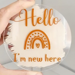 Akrylová laserová řezaná gravírovací prázdniny děti \\\\ milníkový pamětní karta