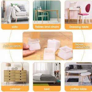 Silikonové křeslo chráničenohy, židlenoha kryty podlahy z tvrdého dřeva Jídelní stůl židle chráničenohou elastickýnábytek židle krytynohy