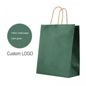 Barevný hnědý papírový sáček