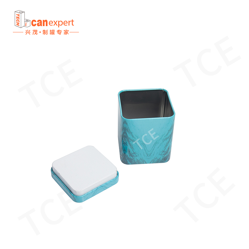 TCE-NEW Design Tin Gift Box Balení plechovky 0,28 mm čtvercové řemeslné dárkové plechovky