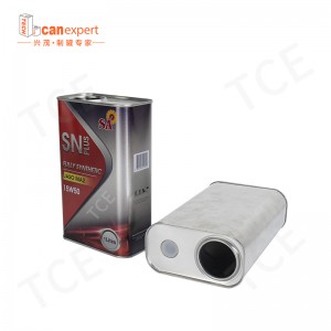 Nejlepší prodej úniku oleje 1L olejový obal čtvercové plechovky s plastovými vytahovacími víky