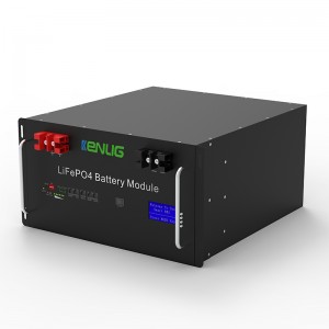Racknamontován 48V 100/150 200Ah LifePO4 Home Appliances stohovatelné RS232/rs485/can komunikace Rychlánabíjení lithium iontové baterie s LCD