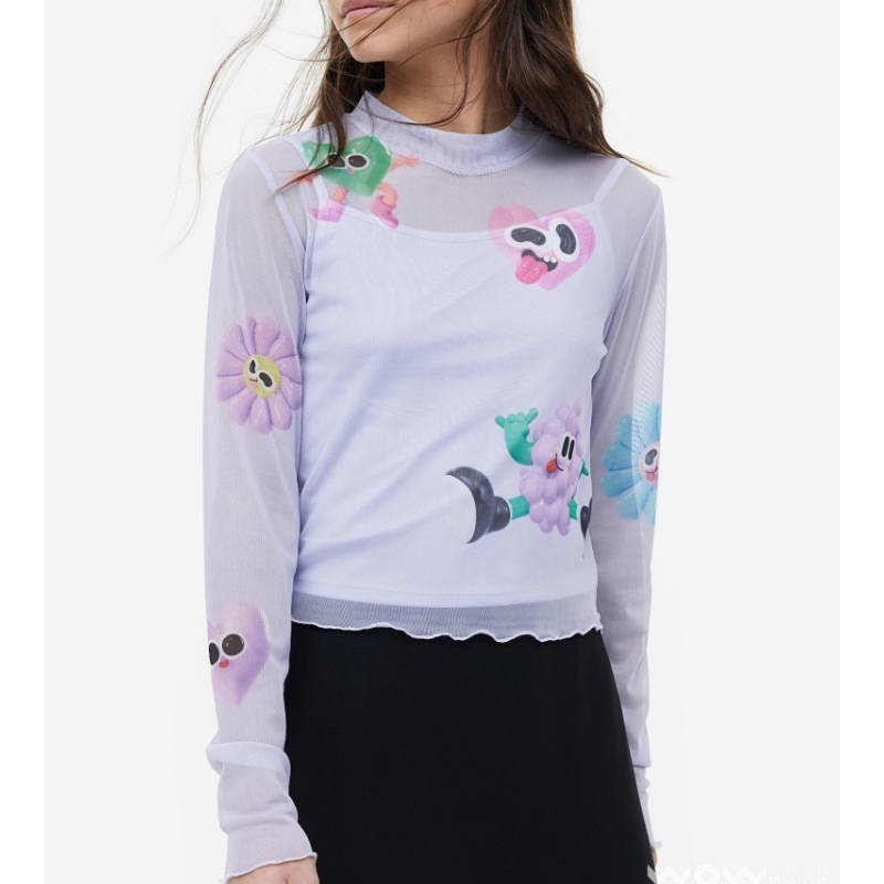 H&m/eva Cremers/3d/digital Colors/bright Shades/crossover Co-Brand Cartoon Graphics