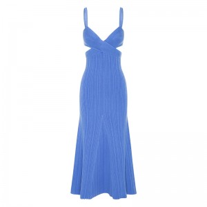 OEM Summer Holiday Party Sexy výřez pasový kříž efekt Svetry příležitostnéna míru barvy pletené mini šaty ženy