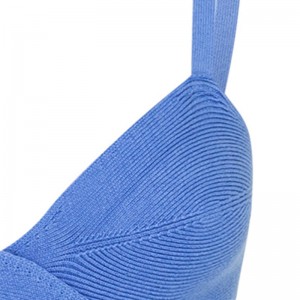 OEM Summer Holiday Party Sexy výřez pasový kříž efekt Svetry příležitostnéna míru barvy pletené mini šaty ženy