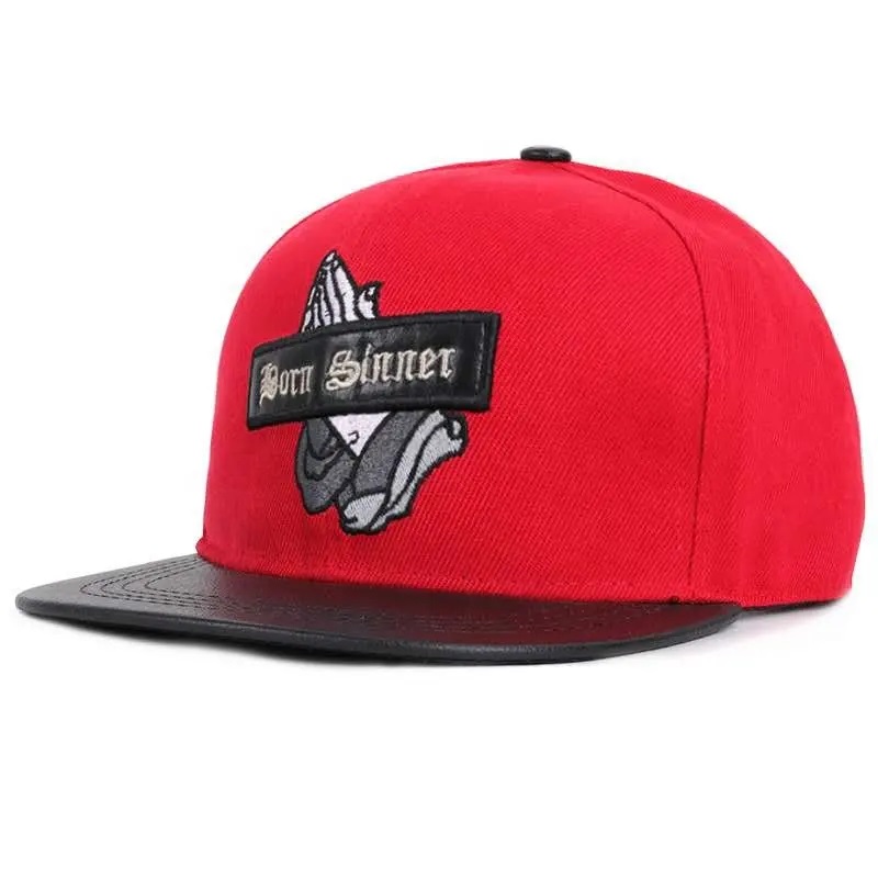 Hot Populární hiphop boxer baseball čepice čepice Plat Brim Hat