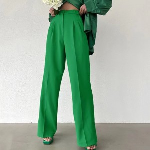 Evropa a Spojené státy Summer Summer Loose tenké temperament širokénohy kalhoty módní univerzální příležitostné kalhoty